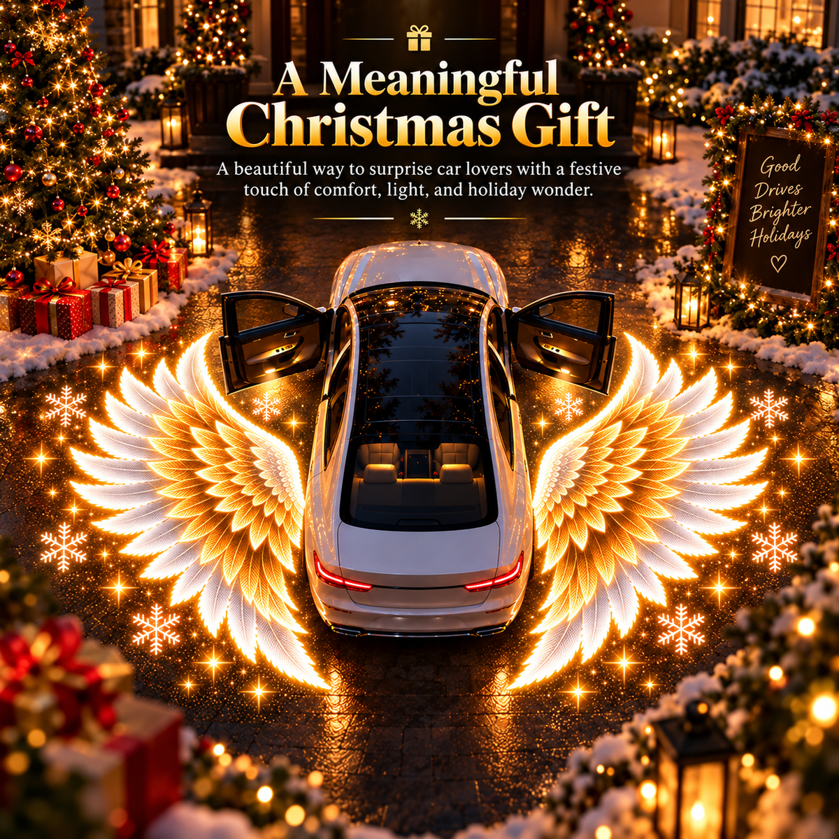 ๐ BUY 1 GET 1 FREE ๐ Guardian Wingsโข โ Christmas Angel Wing Car Door Projector Lights (2-Pack) โจ