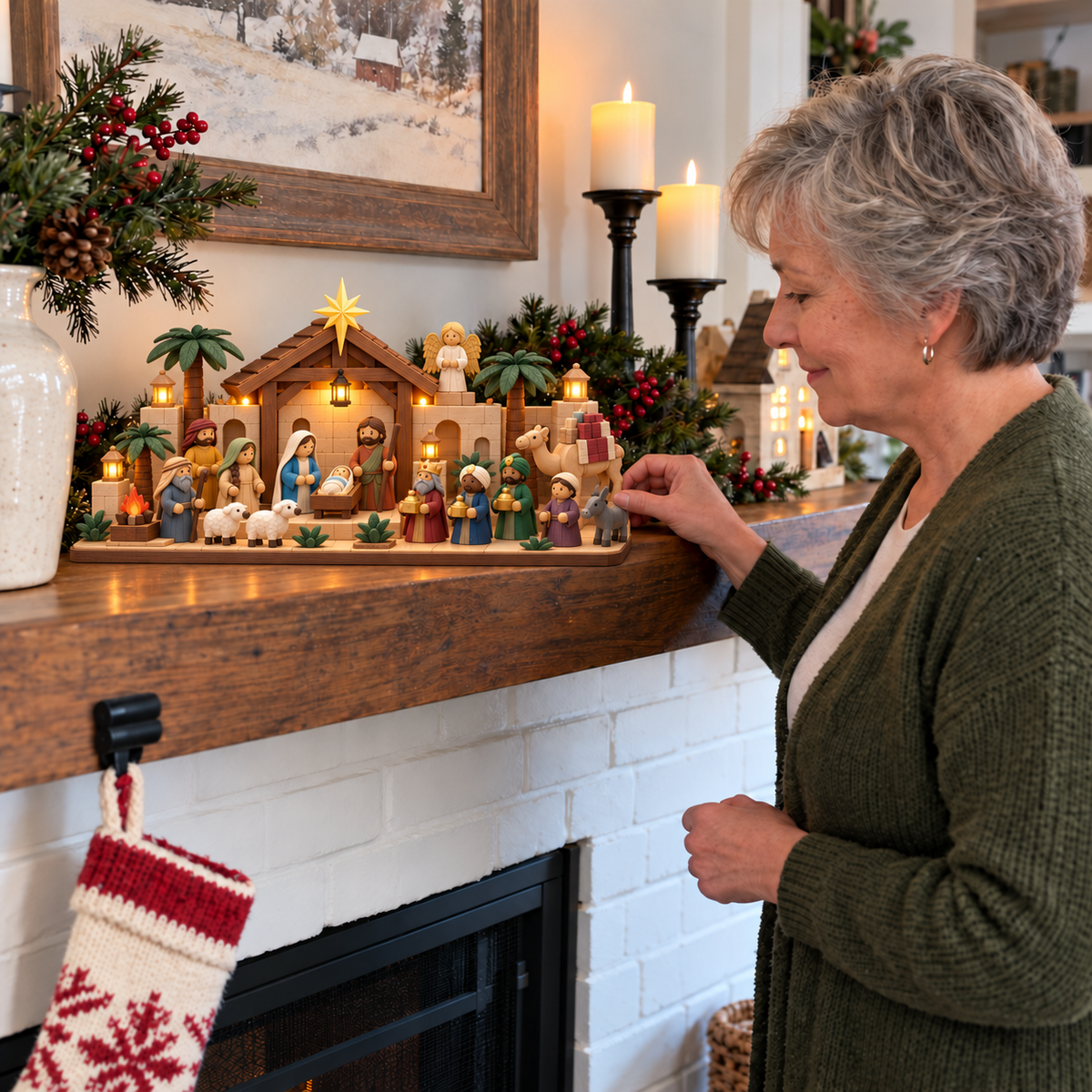 ✝️Nativity Advent Calendar – 24-Day Buildable Christmas Nativity Set✨