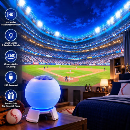⚾🏆 Baseball Stadium 5D Projection Light – Transform Any Room Into Game Day