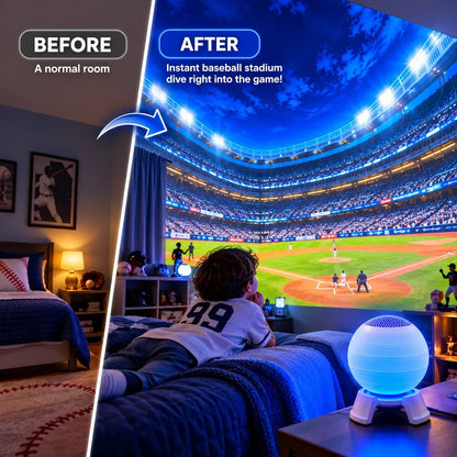 ⚾🏆 Baseball Stadium 5D Projection Light – Transform Any Room Into Game Day