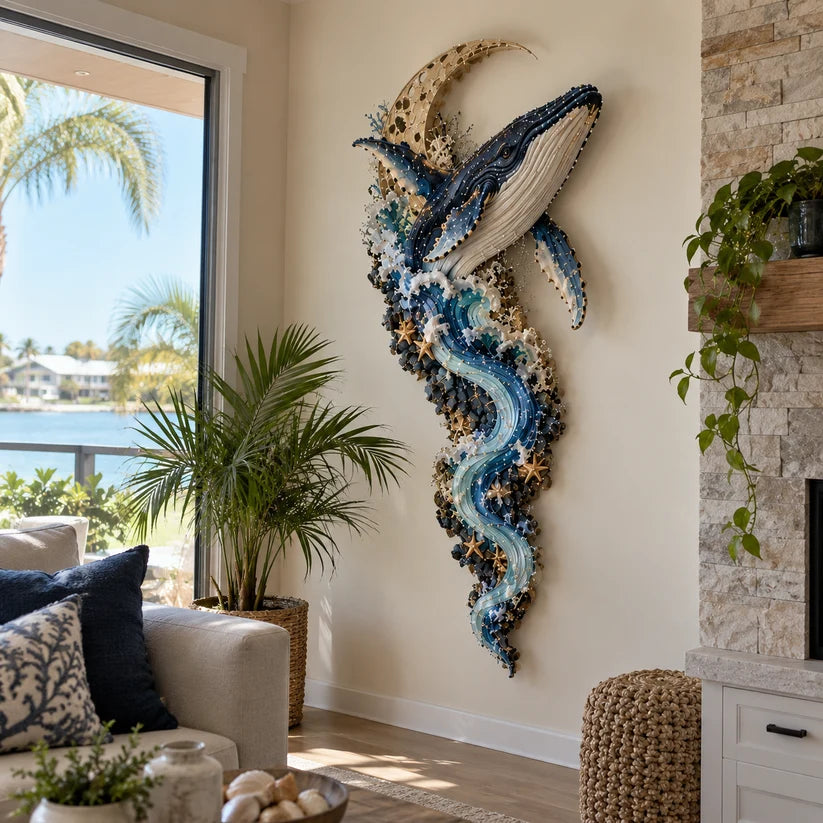 🌊✨ Enchanted Ocean Legends™ Lighted Wall Décor Collection 🐋🧜‍♀️