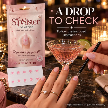 💅 Drink Test Nail Stickers – Discreet Drink Detection Stickers for Nights Out & Parties